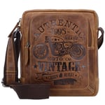 Greenburry Vintage Cafe-Racer Sac à bandoulière en cuir 23 cm braun (0832-25)