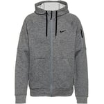 Nike Hooded Full Zip Ls Top M NK TF HD Fz, DK Grey Heather/Particle Grey/Black, DQ4830-063, 2XL