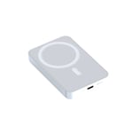 Powerbank är lämplig för Apple magnetisk trådlös power 20w snabbladdning stor kapacitet mini mobil power 15W 5000 mAh 【Elegant White】
