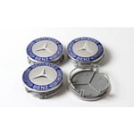 MB13 - 75MM 4-pack Centrumkåpor Mercedes Benz Silver one size