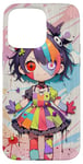 Coque pour iPhone 15 Pro Max Patchwork Poupée vaudou effrayante Emo Kawaii Horreur Art