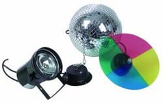 Eurolite Mirror Ball Set 20Cm With Pinspot, Multifärg, 30 W, 230 V, 50 Hz, 1 Kg, 160 X 150 X 170 Mm