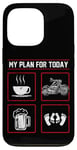 iPhone 13 Pro Classic Motorcycle Biker Plan For Today Coffee Beer Case