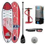 JBAY.Zone Sup Planche de Stand Up Paddle Gonflable AMURA H3 9'9'' Cm 297x81x10 Beginner's Board Complet avec Accessoires