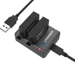 Sabrent  2 Battery Pack  & charger for  GoPro Hero 4  - GP-KTH4