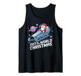 Cute Santa's Space Out of This World Christmas Sleigh Tank Top