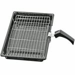 FITS BOSCH NEFF SIEMENS LARGE OVEN GRILL PAN TRAY SHELF & HANDLE 380mm x 280mm