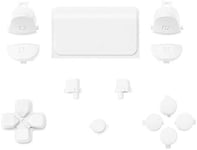 Boutons Remplacement Pour Ps4 Pro Slim Manette, Trigger R1 L1 R2 L2 D-Pad Touchpad Action Home Share Options Boutons Pour Ps4 Slim Pro Manette Cuh-Zct2, Blanc