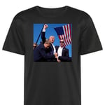 Tränings-T-shirt | Sport-T-shirt för Vuxen Donald J. Trump svart XX-Large