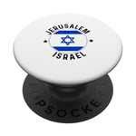 Jerusalem Israel Skyline Jewish Israeli Souvenir Women Men PopSockets Adhesive PopGrip