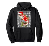 Rainbow Trout Fish Wearing Santa Hat Men Kids Ugly Christmas Pullover Hoodie