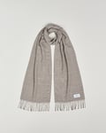 Eton Merino Wool Prince Of Wales Scarf Beige