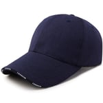 MIBQM Unisexe Chapeau d'extérieur Casquette de Baseball Femme Chapeau de Soleil crème Solaire-Bleu foncé