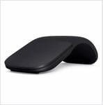 Souris Bluetooth sans Fil Pliable pour Microsoft Computer Mac OS, Souris incurvée pour la Maison, Le Bureau et Les Voyages (Noir)