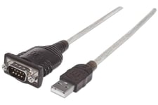 Manhattan 151849 serielkabel Sort 1,8 m USB Serial/COM/RS232/DB9