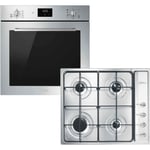 Smeg Cucina Multifunction Electric Oven & Gas Hob Pack CCGASPK