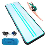 ALIFUN Pistes d'Acrobatie Tapis-d'entrainement Tapis de Gymnastique Gonflable 3M 4M 5M 6M Tumbling Mat Training Mat Thickness 10cm 20cm Electric Air Pump