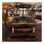 AJMINI Corded Landline Phone, Retro Old Fashioned Rotary Dial Home and Office Telephone for Home Office