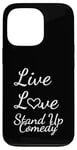 Coque pour iPhone 13 Pro Comédien Live Love Stand Up Comédie