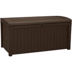 Rangement et stockage extérieurs keter-Chalet et jardin 12COFFRE RIO Coffre de Rangement pour le Jardin Marron 400 L 47556