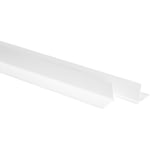 LEMAL bandes d'angle pour papier 2 mètres - angle protection bords profilé blanc 23x23mm TE0101: 5 baguette / 10 mètres, TE0101