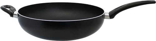 ELO Basic 42832 Poêle wok Ø 32 cm Bratpro Convient pour tous les types de cuisinières, aluminium, noir,