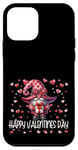 iPhone 12 mini Happy Valentines Day Gnome For Women Cute Love Heart Pattern Case