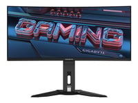 Gigabyte Mo34wqc - Oled-Monitor - Spel - Böjd - 34" - 3440 X 1440 Wqhd @ 175 Hz - 1000 Cd/M² - 1500000:1 - Displayhdr 400 True Black - 0.03 Ms - 2Xhdmi, Displayport, Usb-C - Högtalare