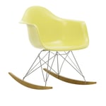 Vitra - Eames RE Plastic Armchair RAR 92 Citron, Chrome Base, Golden Maple - Fåtöljer - Charles & Ray Eames - Gul - Metall/Plast