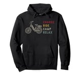 Charge Ride Camp Relax Electric Bicycle Fun Pullover Hoodie