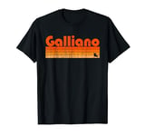 Galliano, Louisiana Retro 80s Style T-Shirt