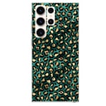 Coque pour Galaxy S22 ULTRA leopard vert