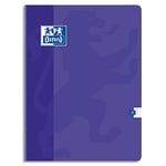 Oxford Cahier OPEN FLEX reliure piqûre - 24x32cm 48 pages 90g réglure 5x5 Couverture polypro assortie