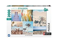 Nathan - Puzzle 2000 pièces - En bord de plage - Adultes et enfants dès 14 ans - Puzzle de qualité supérieure - Encastrement parfait - Collection Évasion - 87310