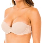 Calvin Klein Womens Strapless Bra - Beige Nylon - Size 32A