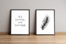 Bilde Sayings med Ramme 2-pk Flerfarget - 33x65 cm Bilder & kunst