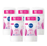 Nivea Pearl Beauty Whitening Pearl Stick Deodorant 50ml 3, 5 Pack