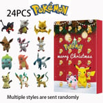 Joulukalenteri Adventtikalenteri Pokémon Blind Box 24 päivän lähtölaskentakalenteri