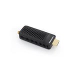 Metronic 441646 Décodeur Tuner récepteur TNT DVB-T, Compatible DVB-T2 dongle Stick Compact, HEVC, EPG, 1080i, HDMI, Port USB 2.0, Touche SOS