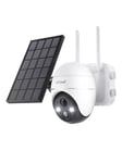 ieGeek Wireless 5MP WiFi outdoor camera ZS-GX4S white with solar panel