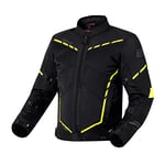 OZONE MOTO Jet II Veste de Moto Homme | Textile | Protecteurs Coudes et Épaules Niveau 1 | Panneaux en Maille | Membrane imperméable amovible | Éléments réfléchissants