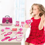 Girls 24 PCs Beauty Set Pretend Play Toy Makeup Cosmetic Hairdryer Make UP Kit