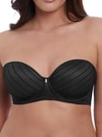 Freya Womens Cameo Strapless Bra - Black Nylon - Size 38B