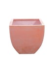 Europalms 83011656 Cachepot Terracotta Optics Angled 40 x 40 cm, Multicolore, Taille Unique