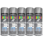 5X White Primer Spray Paint Aerosol Auto Car Wood Metal 250ml