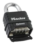 Master Lock Cadenas rectangulaire en acier trempé blindé, serrure de haute sécurité, idéal pour les unités de stockage, abris de jardin, garages, clôtures et plus encore