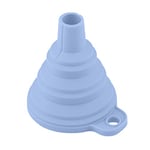 Geernioy Entonnoir de Remplissage de qualité Alimentaire pour Entonnoir de Cuisine, Entonnoir Pliable en Silicone pour Transfert de Liquide, Transfert de Poudre，Bleu Nordique