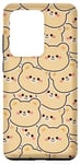 Galaxy S20 Ultra Smiling Bear Heads Design Case