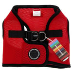 Puppia Harnais Petit Chien et pour Chien Moyen - Convient également aux Chiots - Harnais Anti Traction pour Chien, Rouge, XL