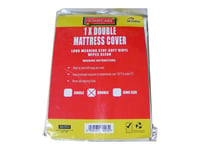 Double Vinyl Plastic Fitted Mattress Bed Cover Sheet Protector